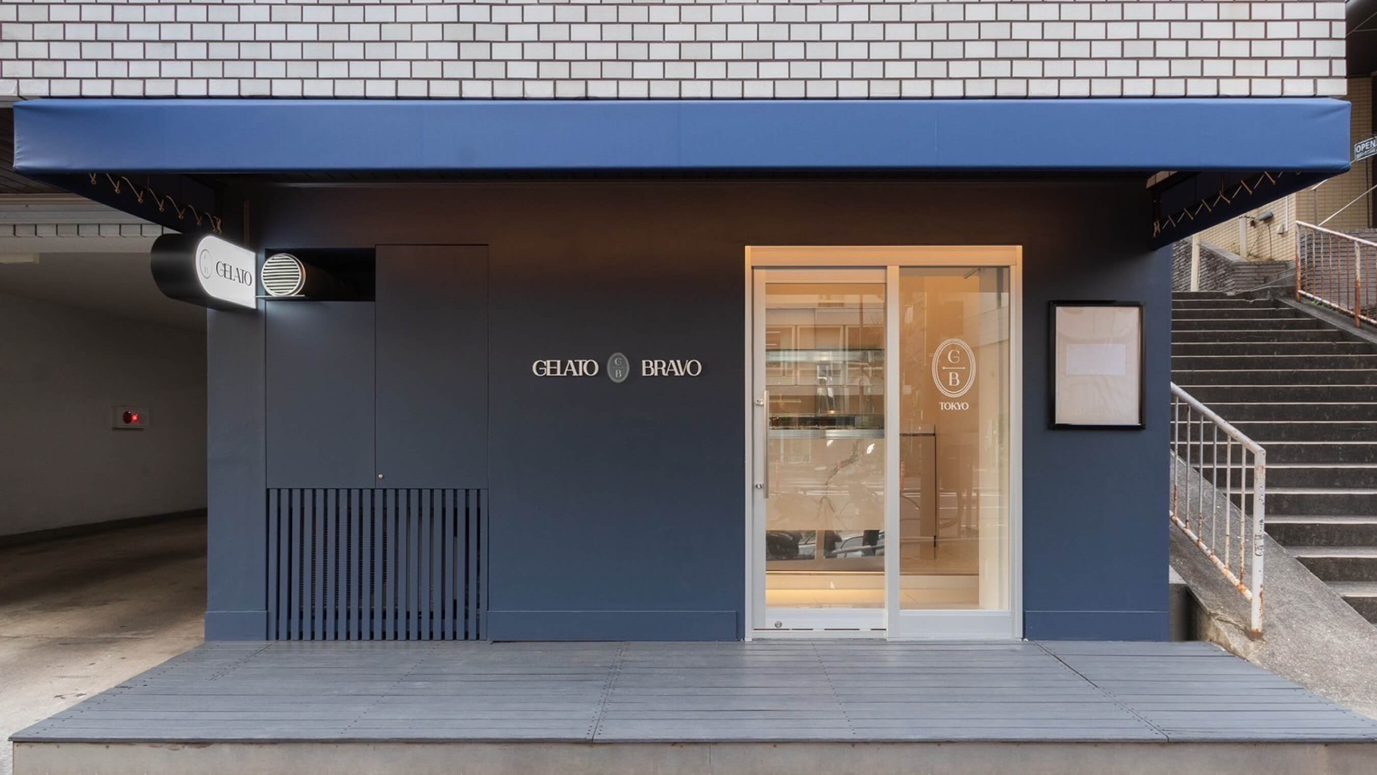 GELATO BRAVO 代官山店 様｜店舗デザイン｜施工事例｜INTERDOOR